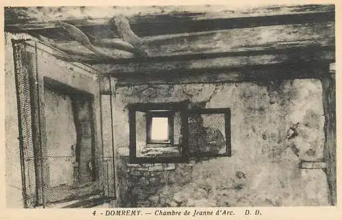 Postcard France Domremy chambre de Jeanne d' Arc
