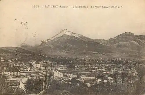 Postcard France Chambery Le Mont Nivolet