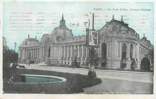 Postcard France Paris Le Petit Palais Champs Elysees