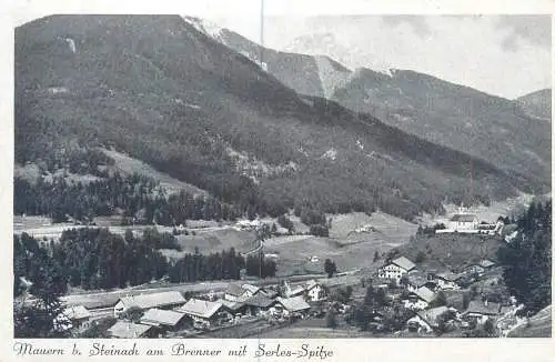 Germany Mauern bei Steinach am Brenner mit Serles-Spitze