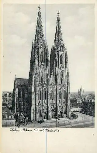 Germany Koln am Rhein Dom Westseite