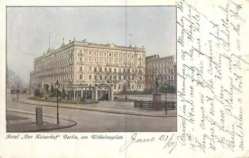 Germany Berlin Der "Kaiserhof" Hotel am Wilhelmplatz