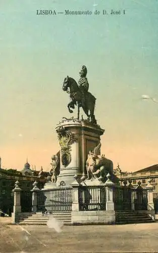 Portugal Lisboa King Jose I equestrian statue monument