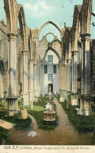 Portugal Lisboa Museo Archeologico da Egreja do Carmo