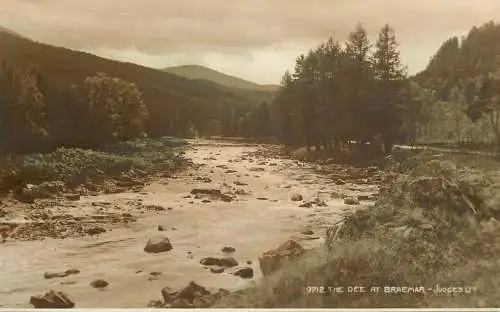 Scotland The Dee at Braemar picturesque natural landscape