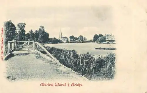 England Marlow church and bridge