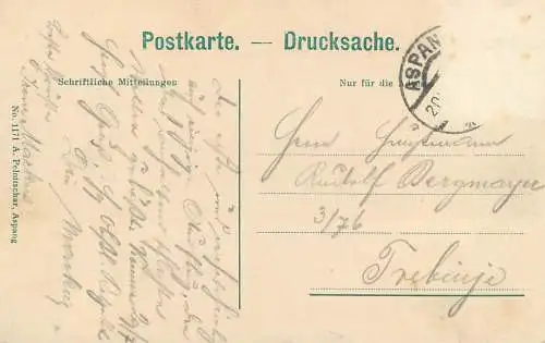 Postcard Germany Aspang mit dem Hochwechsel
