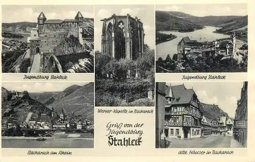 Postcard Germany Bacharach am Rhein