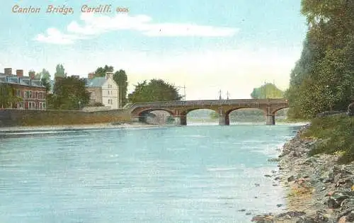Wales Cardiff Canton Bridge