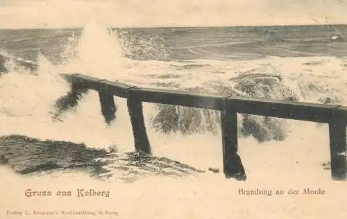 Postcard Germany gruss aus Kolberg