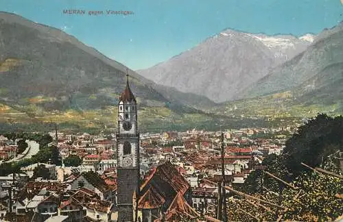 Postcard Italy Merano