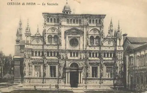 Postcard Italy Certosa di Pavia
