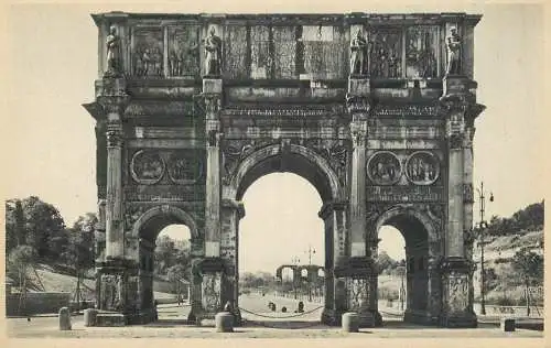 Postcard Italy Rome arch of Constantine
