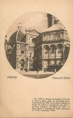 Postcard Italy Florence cathedrale