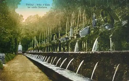 Postcard Italy Tivoli villa d' Este