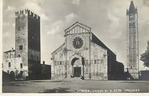 Postcard Italy Verona chiesa di S. Zeno