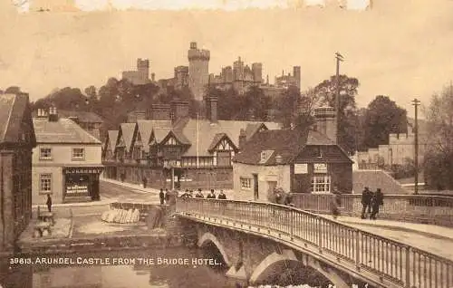 England Sussex Arundel Castle from the Bridge Hotel
