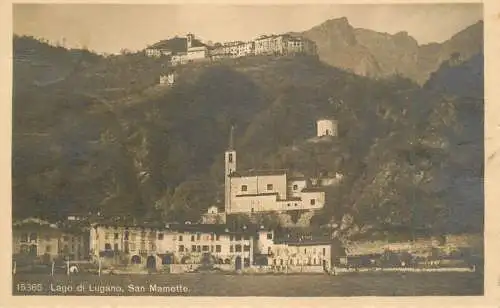 Postcard Italy Lago di Lugano San Mamette