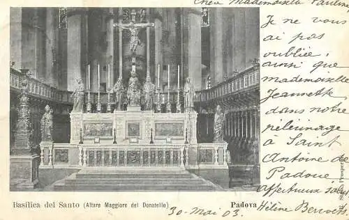 Postcard Italy Padova Basilica del Santo