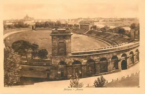 Postcard Italy Milano Arena