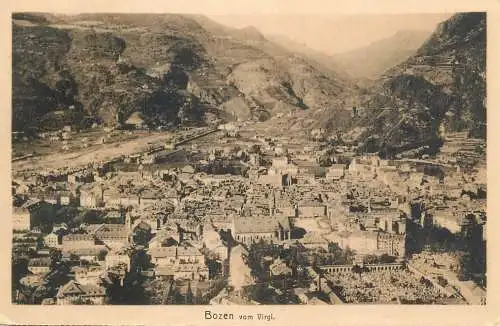 Postcard Italy Bozen vom Virgl. panorama