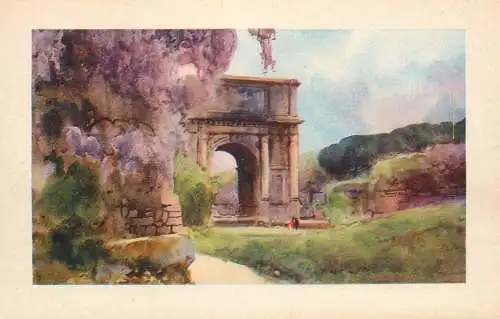 Postcard Italy Rome Roman forum