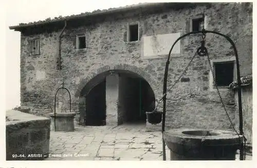 Postcard Italy Assisi eremo delle Carceri