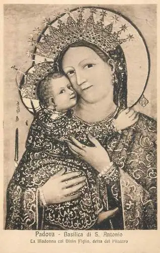 Postcard Italy Padova Basilica S. Antonio Madonna col Divin Figlio