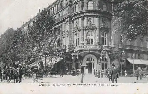 Old Paris theatre du Vaudeville