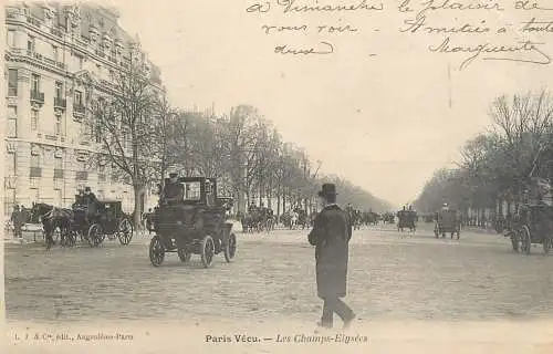 Old Paris Champs-Elysées 1904