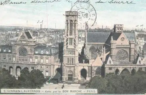 cpa Paris St Germain l`Auxerrois 1905