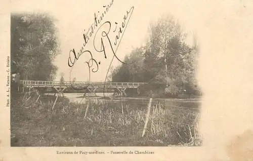 Pacy-sur-Eure, Passerelle de Chambines
