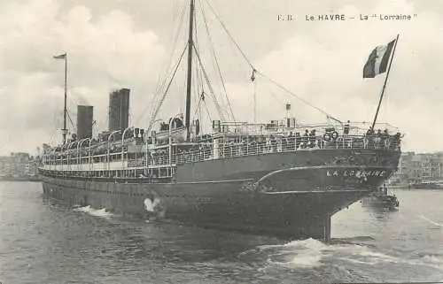 LE HAVRE LE TRANSATLANTIQUE LA LORRAINE