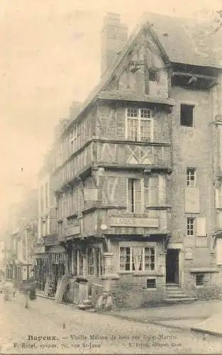 Bayeux vieille maison de bois rue Saint-Martin