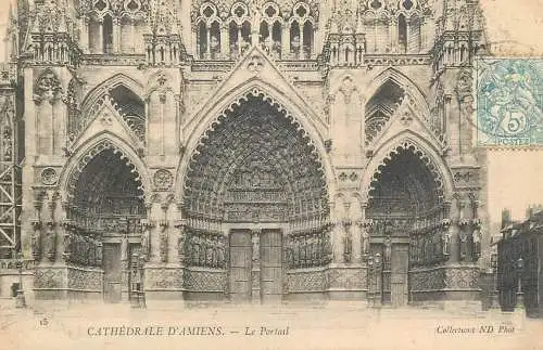 Amiens cathedrale portail 1905