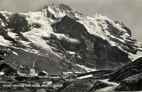 Postcard Switzerland Kleine Scheidegg mit Jungfrau