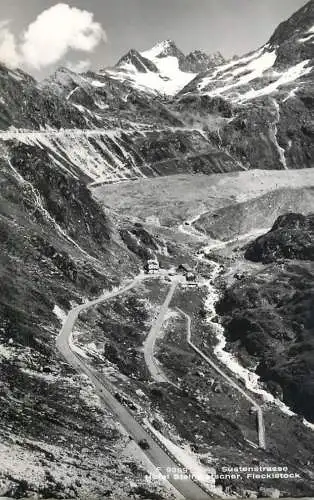 Postcard Switzerland Sustenstrasse Fleckistock  Hotel Steingletscher