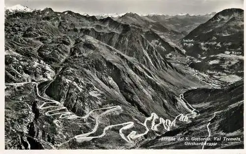 Postcard Switzerland Strada del S. Gottardo val Tremola