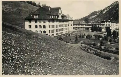 Postcard Switzerland Kreisspital Samaden