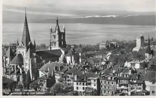 Postcard Switzerland Lausanne Lac Leman