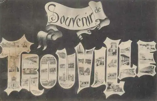 Trouville multi vues souvenir 1905