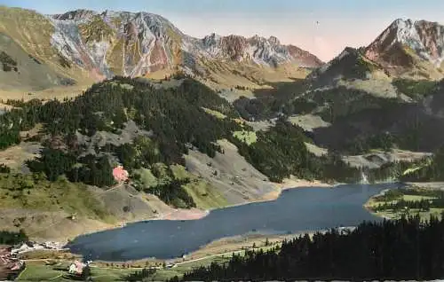 Postcard Switzerland Hotel Restaurant Gypsera Lac Noir Schwarzsee