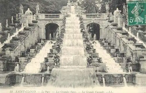 SAINT CLOUD Grande Cascade des Grandes Eaux du Parc
