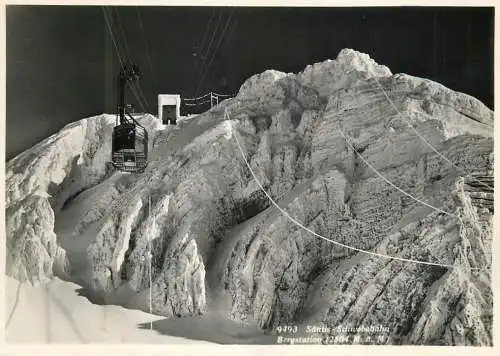 Postcard Switzerland Santis Schwebebahu Bergstation telecabine