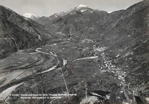 Postcard Switzerland Monte Bre Ponte Brolla Degna