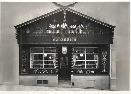 Postcard Switzerland Bierhalle Wurzhutte Loher Gruner