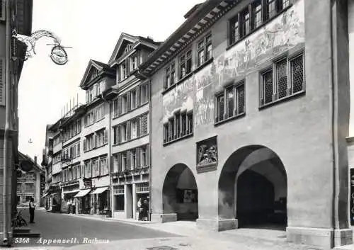 Postcard Switzerland Appenzell rathaus
