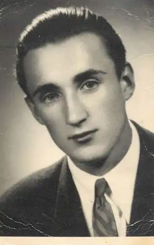 Souvenir photo postcard elegant man haircut
