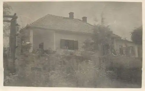 Social history souvenir photo postcard tipical house Romania