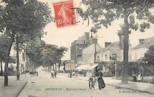 Argentan - Boulevard Carnot, France cpa